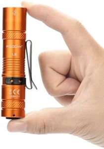 Rechargeable Flashlights 1200 Lumens EDC Flashlight, AA Pocket Flashlight High Lumens with Clip, Super Bright Small Flashlights, 4 Modes Flash Light for Camping, Home, and Emergencies (Orange)