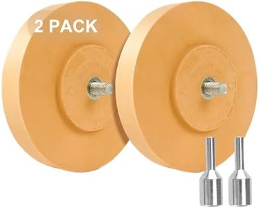 Belinova 2 Pack Eraser Wheel Decal Remover Eraser Wheel Adhesive Remover with Adapter 4 Inch Rubber Eraser Wheel for Drill Removes Car Decal Vinyl Tape Graphics Pinstripe Sticker Remover