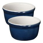 Emile Henry HR Modern Classics 2 Set Ramekin, Blue