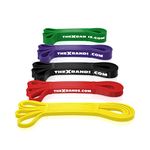 The x Bands Long Resistance Bands - Squat Bands - Booty Band - Pull Up Bands - Loop Bands - Fitness Bands Resistance Long - Rubber Resistance Bands - Extra Strong Resistance Bands - Set of 5