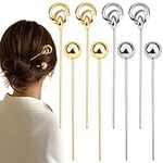 8 Pcs Metal Hair Sticks Vintage Hair Chopsticks Updo Chignon Pins Classical Hair Fork Chinese Hair Jewelry Accessories for Long Hair Women