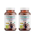 HealthBest Teenbest Multivitamin & Minerals Tablets for Teenagers | Each Pack of 60 Tablets | Pack of 2