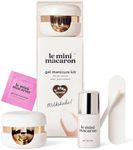 Le Mini Macaroon - Semi-Permanent Manicure and Pedicure Kit - LED Nail Varnish and Lamp - Fast UV Drying - Milkshake Nail Gel Polish