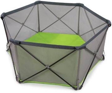Summer Infant Pop 'N Play Portable Playpen | Portable Play Area, Ultra-Lightweight, Compact Fold Playard with Water-Resistant Floor & Visible Mesh Sides | Includes Travel Bag with Strap | Green