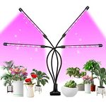 Grow Light for Indoor Plants, Plant Grow Light Full Spectrum Indoor Grow Light, Auto ON & Off Timer 3/9/12H (4 Head)