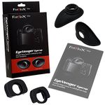 Fotodiox Pro EyeVenger Eyecup Kit for Canon Pro DSLRs, Individually Designed Left & Right Eyecups for Canon