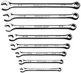 Capri Tools XT90 WaveDrive Pro Combination Wrench Set for Regular and Rounded Bolts, 5/16 to 3/4 in, SAE, 8-Piece with Heavy Duty Canvas Pouch, 8-piece sae/roll-up pouch (CP11750-8SPK)