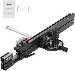 VEVOR Precision Miter Gauge, Standard Slot 3/4'' x 3/8'', Aluminum Alloy Table Saw Miter Gauge with 19-35 in Grating 15 Angle Stops Adjustable Spring Loaded Plunger and Removable Disc, for Woodworking