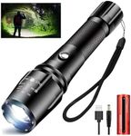 LED Flashlight, Powerful Rechargeab