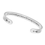 Inspirational Bracelets for Women Birthday Gifts Cuff Bangle Friendship Gifts Mantra Jewelry(I Want to Hold Your Hand at 80 and say 'we Made it')