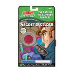 Melissa & Doug On the Go Secret Decoder Mystery Activity Pad Set - Case of the Slippery Flippers