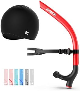 ZIONOR Unisex-Adult Snorkel with Swim Cap, Snorkeling for Lap Swimming Training in Pool and Open Water