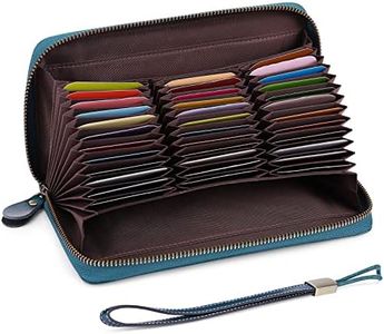 GOIACII Credit Card Wallet Leather RFID Wallet for Women Large Capacity Wristlet