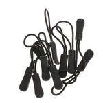 PROPLUS Zip Pulls Zipper New Pulls Zipper Extension Zipper Fixer Zip Tags for All Bags, Backpacks, Jackets, All Luggage, Purse, Handbags Zip Tag 20 pcs in Black