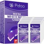 Purple Teeth Whitening Strip 20 Non-Slip Strips - Whitening for Teeth Sensitive, Professional Teeth Whitening Strips, Fast Remove Smoking, Coffee, Wine Stains, Teeth Whitening Kit Pack