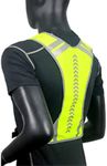 Knuckle Lights Reflective Vest for Running, Biking, Walking - High Visibility Safety Gear with 2 Lights - One Size Fits All