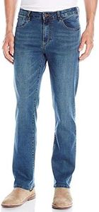 IZOD Men's Comfort Stretch Denim Jeans, Indigo Blast, 38W x 34L