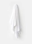 Linen House Aria Cotton/Bamboo White Bath Sheet - 550 GSM