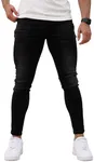 GINGTTO Mens Black Jeans Stretch Me