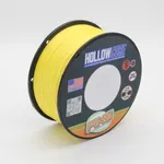 FINS Hollow Core Braided Fishing Line - USA Made, Spliceable Braid for Bluewater Angling, Superior Knotless Leader Transition - 16-Strand for Increased Reel Capacity - YELLOW - 200 lb - 600 yds