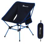 MOON LENCE Backpacking Chair Outdoor Camping Chair Compact Portable Folding Chairs with Side Pockets Packable Lightweight Heavy Duty for Camping Backpacking Hiking