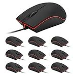 Guiheng 10 Pack Wired Mouse, USB Wi