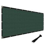 Windscreen4less Privacy Fence Screen 6'x50' Heavy Duty Windscreen Fencing Mesh Fabric Shade Cover for Outdoor Wall Garden Yard Pool Deck, Green
