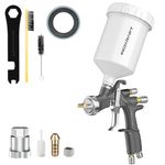 InoKraft D1 LVLP Air Spray Gun Basic Kit, Ease of use, Paint Gun for Cars & House DIY Painting, 1.3mm Nozzle, with Paint Sprayer Accessories