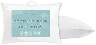 Night Comfort CotBed Microfibre Bed Pillow for Toddler, Newborns, Baby Girls and Boys - Standard All Season Cot Bed Bedding Hypoallergenic Soft baby Pillows