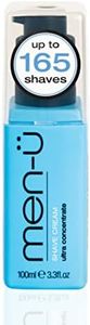 men-u High-performance Shave Cream, For men With Long Lasting/Ultra-Concentrate Formula with Tea Tree Oil/Lubricants & Moisturisers, 100 millilitres