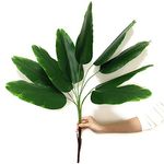 CATTREE Fake Plants Banana Tree, Artificial Plant Decor Tall Faux Tropical Palm Trees Home Room Greenery Decorations Plastic Leaves Foliage Stems Bulk Indoor Outdoor Garden Party Wedding Decoration