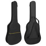 HOHIYO Guitar Bag，39 40 41inch Full Size Acoustic Guitar Gig Bag Cover, Padded Protective Waterproof Guitar Cover with Pocket and Adjustable Shoulder Strap，Black