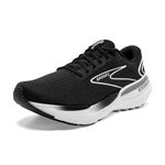 Brooks Women’s Glycerin GTS 21 Supportive Running Shoe, Black/Grey/White, 8.5