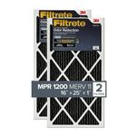 Filtrete 16x25x1 MPR 1200 Pleated AC Furnace Air Filter, Allergen Defense Home Odour Reduction, 2-Pack