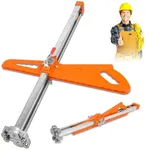 BTYCityMao Drywall Cutting Tool - 2025 Upgraded Drywall Cutter - Drywall Cutout Tool With Extended Nylon Handle - Foldable Drywall Tools With 19 Built-In Metal Wheels - Sheetrock Tools