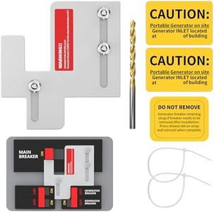 Joinfworld Generator Interlock Kit Compatible with Eaton Cutler Hammer BR and CH Series 150 and 200 amp Panels, Eaton Interlock Kit with 1 1/4 to 1 7/16 Inch Spacing Between Main and Generator Breaker
