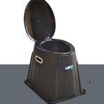 VEAYVA heavy duty Portable Indian Toilet to Western Convertor | Toilet stool | BLACK COLOUR COMMODE CHAIR