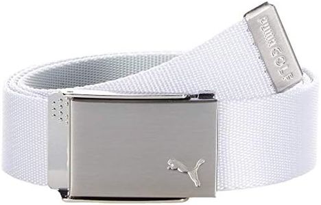 Puma Golf 2021 Reversible Web Belt (Men'S, Bright White, One Size)