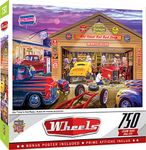 MasterPieces 750 Piece Jigsaw Puzzle for Adults, Family, Or Kids - Old Timer's Hot Rods - 18"x24"