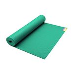 Hugger Mugger Tapas Ultra 68 in. Yoga Mat - Seagreen - Outstanding 1/4″ Soft Cushion, Lightweight, Made in The USA Sticky Mat, Long-Lasting