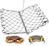 AirFly Foldable Crabjaw Trap with Bait Clip - Redesigned Rectangle Castable Crab Hawk Pot/Ring for Dungeness and Blue Crabs in FL, OR, WA, TX, and CA