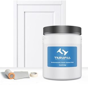 TILSWALL Fence Paint for Paint Sprayer, Durable, Eco-Friendly, Wood Pintura for Cabinet, Crafts, Furniture, Metal, Chair, DIY, Water-Based, Non-Toxic and Odorless, Easy to Apply（White）, Pint 16 oz