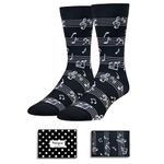 HAPPYPOP Funny Music Gifts Music Themed Gifts Music Socks Men Music Gifts for Men Teens, Music Note Gifts, Music Gifts for Music Lovers, Gifts for Musicians, Gifts for Music Teacher