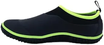 SYLPHID Men's Garden Shoes Women's Rain Shoe Waterproof Neoprene Camp Booties for Camping, Lawn Care, Gardening and Yard Work, Green, Women Size 11, Men Size 9.5