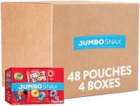 Froot Loops Jumbo Snax Cereal Snacks, Kids Snacks, Fruit Flavored, Original (4 Boxes, 48 Pouches)