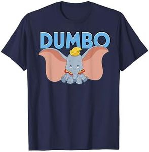 Disney Dumbo Blue Text Portrait T-Shirt
