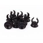 uxcell a15052500ux0413 Aquarium Fish Tank Suction Cup Heater Clips Clamps Holder, 33mm Dia, 10 Piece, Black