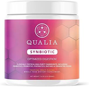 Qualia Synbiotic World’s 1st All-In-One Blend For Total Support Of Gut-Health & Digestion. 28 Science-Backed Spore Probiotics, Prebiotics, Postbiotics, Fermented Foods. Vegan, Non-GMO, TROPICAL FLAVOR