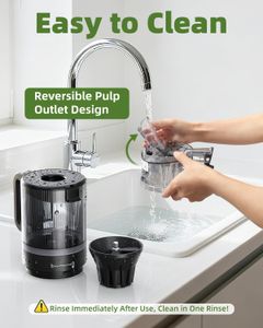 ACOQOOS Slow Juicer – Black Cold Press Juice Extractor
