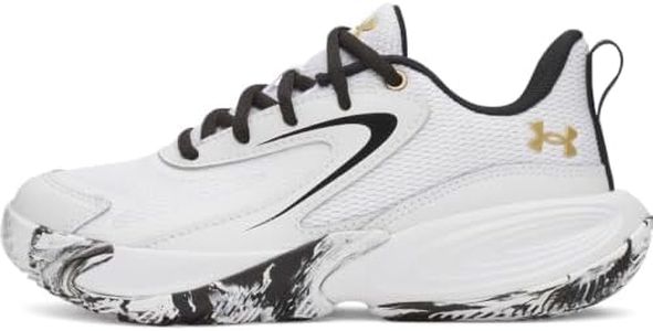 Under Armour Youth Unisex Pre School Size Lockdown 8, 100 White, 12.5K
